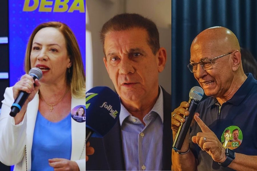 Adriana Accorsi, Vanderlan Cardoso e Professor Alcides - Após derrota em 2024, candidatos a prefeito em Goiânia e Aparecida voltam à disputa neste ano.