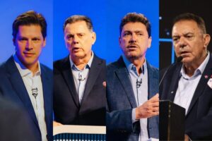 Daniel Vilela, Marconi Perillo, Wilder Morais e Luis Cesar Bueno