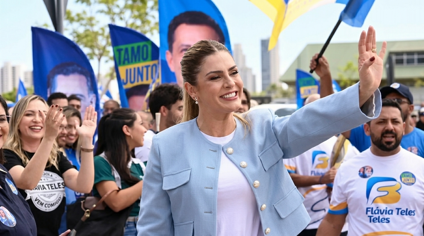 Flávia Telles, viúva do ex-governador Maguito Vilela
