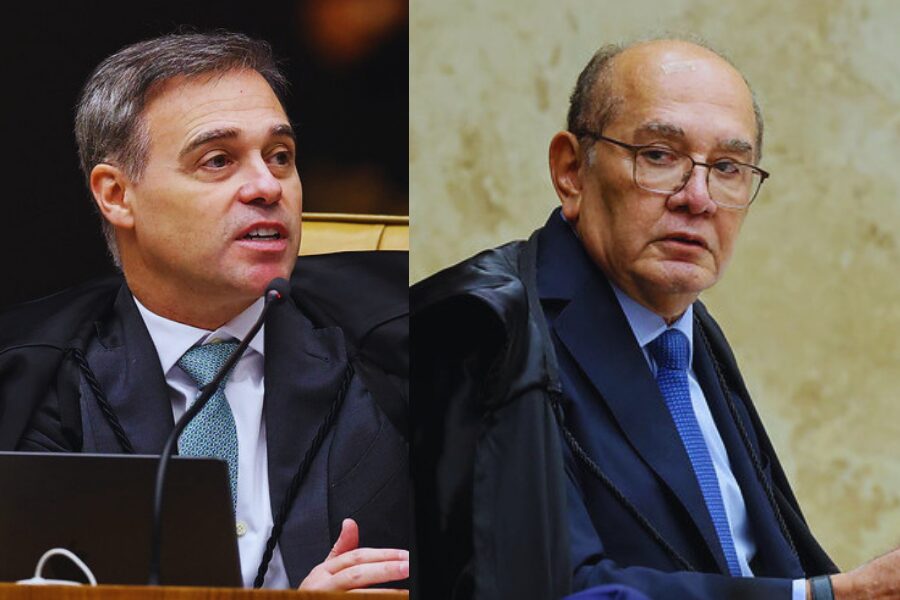 Ministros Alexandre de Moraes e Gilmar Mendes