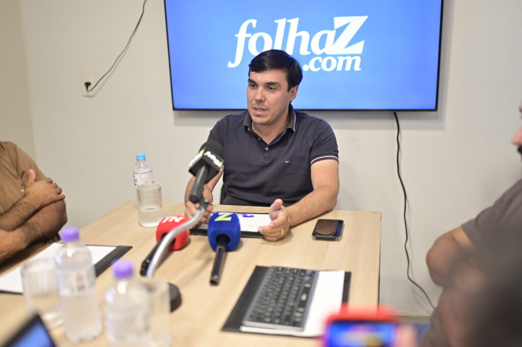 José Delio Jr durante entrevista a Folha Z